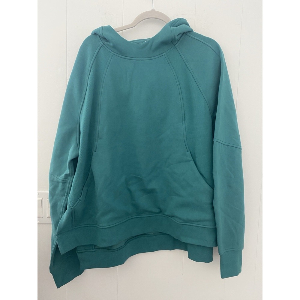 Lululemon Scuba Oversized Side-Slit Hoodie Teal Green XL/XXL NWT